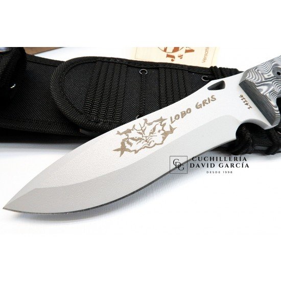 J&V Cuchillos de Aventura Lobo Gris 2.0 Micarta Gris 1011-MG-HG J&V Cuchillos de Aventura Lobo Gris 2.0 Micarta Gris 1011-MG-HG