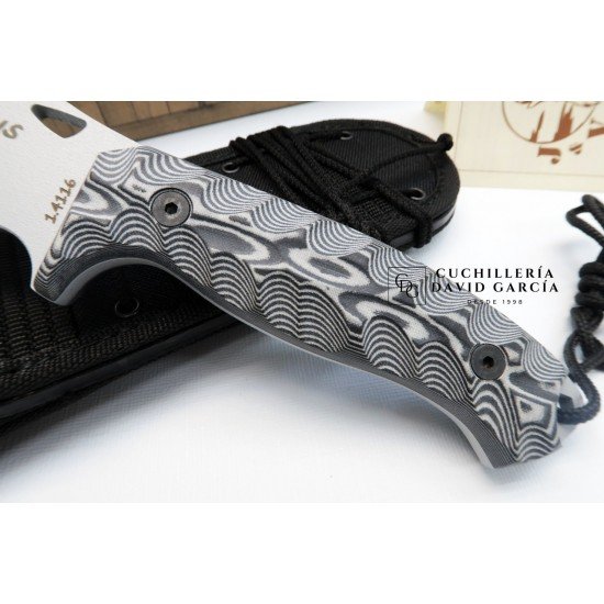 J&V Cuchillos de Aventura Lobo Gris 2.0  Micarta Gris 1011-MG-HG