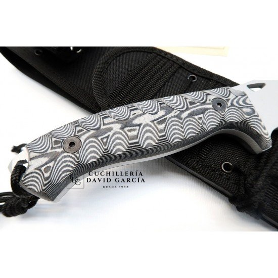 J&V Cuchillos de Aventura Lobo Gris 2.0  Micarta Gris 1011-MG-HG