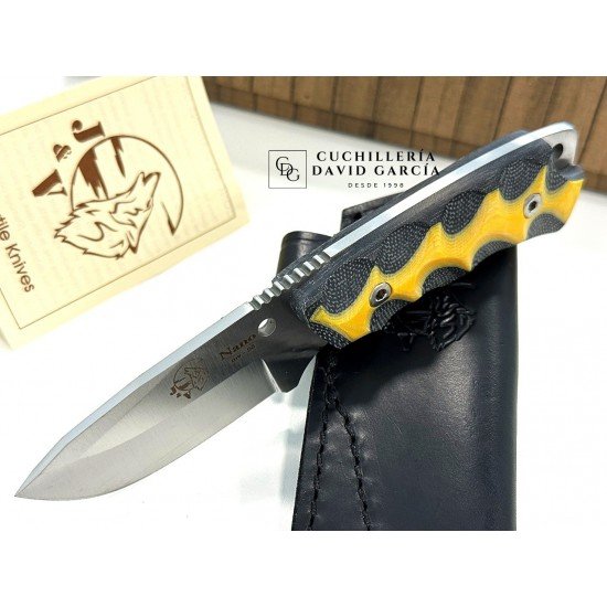 J&V Cuchillos de Aventura Nano Micarta Bicolor 1214-M5 J&V Cuchillos de Aventura Nano Micarta Bicolor 1214-M5