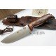 J&V  Cuchillos de Aventura BS-9 Madera de Cocobolo Funda Piel 1601CO-MV