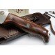 J&V  Cuchillos de Aventura BS-9 Madera de Cocobolo Funda Piel 1601CO-MV