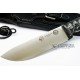 J&V  Cuchillos de Aventura BS-9 G10 Micarta Negra Funda Piel 1601-MN-MV