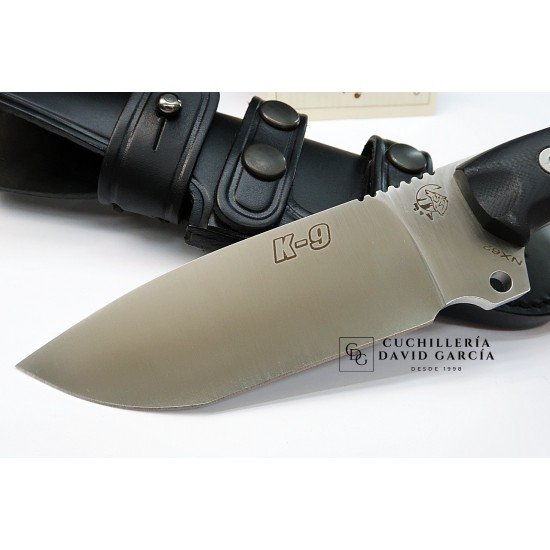 J&V Adventure Knives K-9 G10 Leather Sheath 1466-G10-N