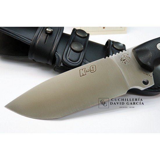 J&V Cuchillos de Aventura K-9 G10 Funda Piel 1466-G10-N J&V Cuchillos de Aventura K-9 G10 Funda Piel 1466-G10-N