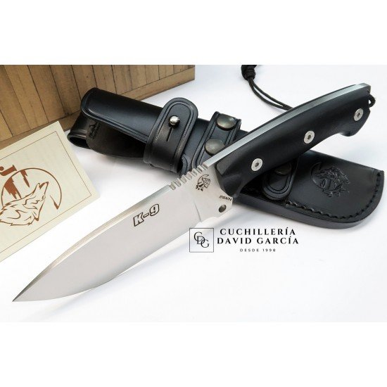 J&V Cuchillos de Aventura K-9 G10 Funda Piel 1466-G10-N J&V Cuchillos de Aventura K-9 G10 Funda Piel 1466-G10-N