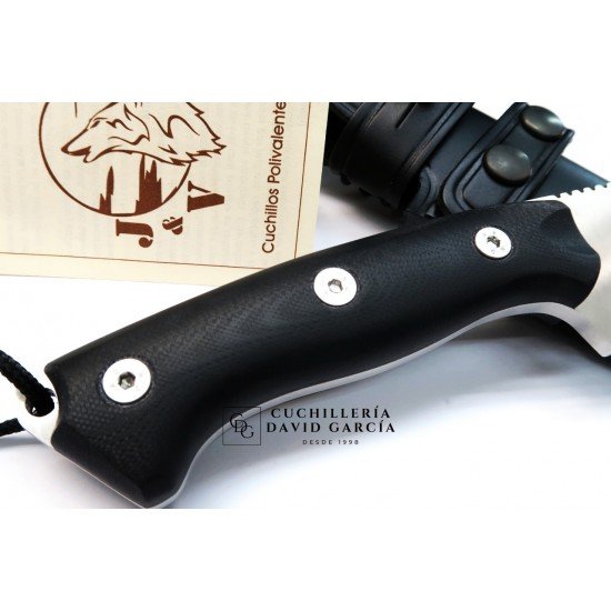 J&V Cuchillos de Aventura K-9 G10 Funda Piel 1466-G10-N J&V Cuchillos de Aventura K-9 G10 Funda Piel 1466-G10-N