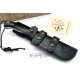 J&V  Cuchillos de Aventura K-9 G10 Funda Piel 1466-G10-N