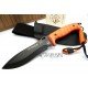 J&V Cuchillos de aventura Scorpion 2.0 Pavonado  Micarta Naranja 1011-MF-PA