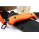 J&V Cuchillos de aventura Scorpion 2.0 Pavonado  Micarta Naranja 1011-MF-PA