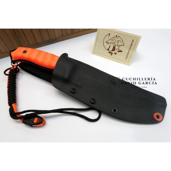 J&V Cuchillos de aventura Scorpion 2.0 Pavonado  Micarta Naranja 1011-MF-PA