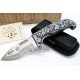 J&V Cuchillos de Aventura Raptor Micarta Gris