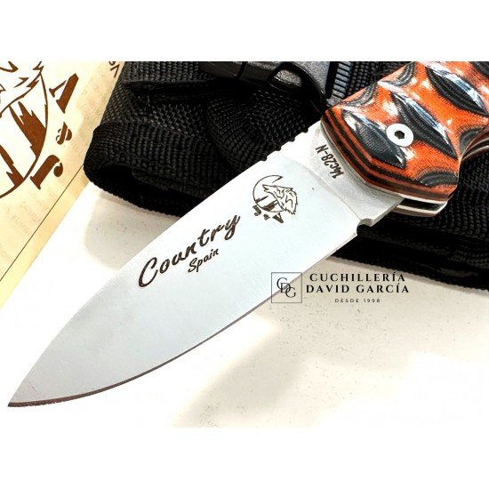 J&V Cuchillos de Aventura Country Micarta Bicolor 1295-TRF3