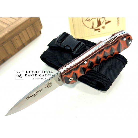 J&V Cuchillos de Aventura Country Micarta Bicolor 1295-TRF3