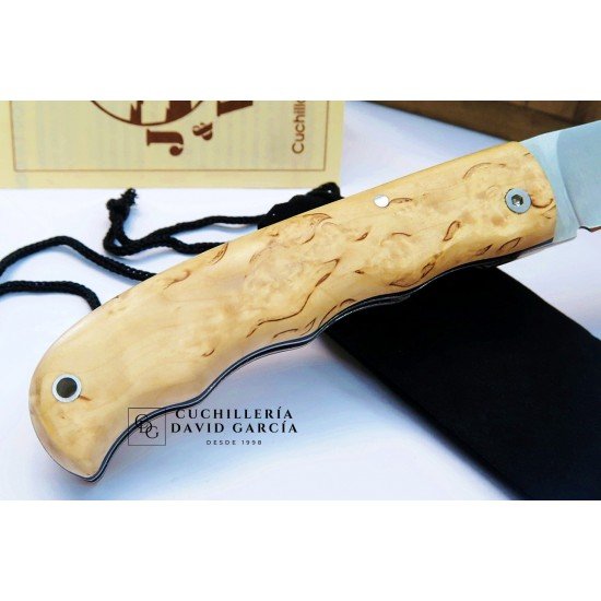 J&V Cuchillos de Aventura Tucán Madera de Abedul Acero14C28N J&V Cuchillos de Aventura Tucán Madera de Abedul Acero14C28N