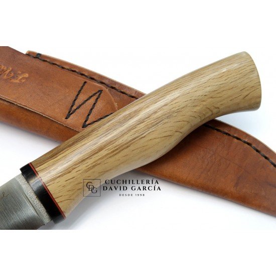 J.C. Quintana Cuchillo Anatómico Acero Bohler N690 Madera Roble