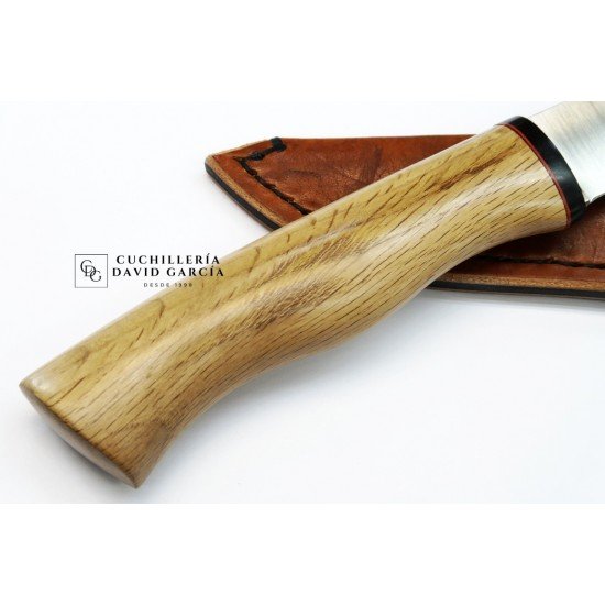 J.C. Quintana Cuchillo Anatómico Acero Bohler N690 Madera Roble