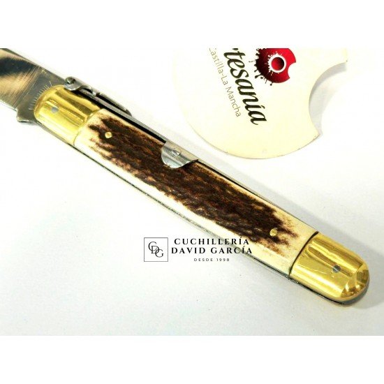 JJ.Martinez Machete M29 Asta de Ciervo Virola Laton Inox JJ.Martinez Machete M29 Asta de Ciervo Virola Laton Inox