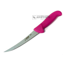Java Cuchillo Deshuesador Hoja inyectada curvo rígido rosa 15 cm