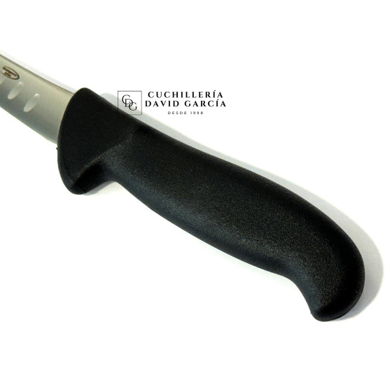 Java Cuchillo Deshuesador Alvaolado Hoja inyectada curvo rígido negro 15 cm