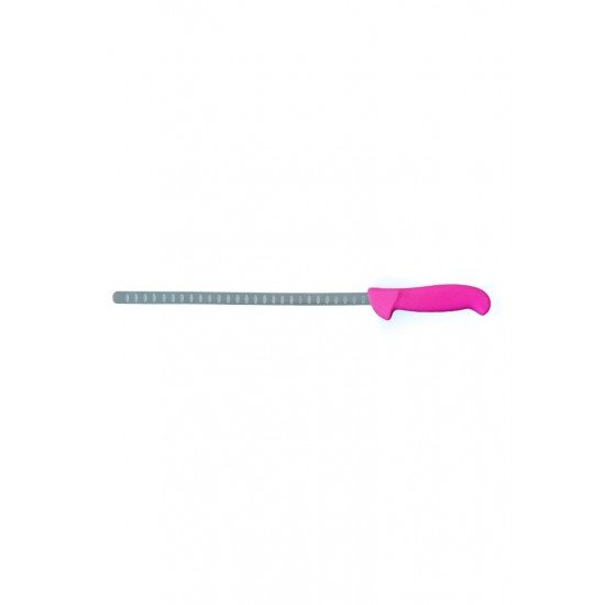 Java Cuchillo Jamonero Estrecho Alveolado Inyectado rosa 27,5 cm Java Cuchillo Jamonero Estrecho Alveolado Inyectado rosa 27,5 cm