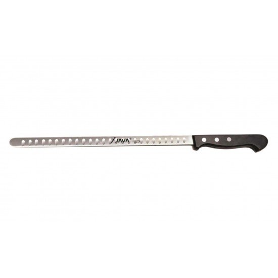 Java Cuchillo Jamonero Estrecho Alveolado Negro 27,5 cm Java Cuchillo Jamonero Estrecho Alveolado Negro 27,5 cm