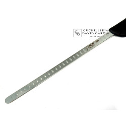 Java Cuchillo Jamonero Estrecho Alveolado Inyectado Negro 28,5 cm