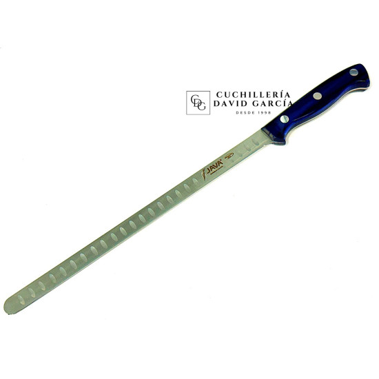Java Cuchillo Jamonero Nova Nacar Zafiro Alveolado 27,5 cm
