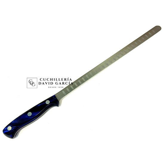 Java Cuchillo Jamonero Nova Nacar Zafiro Alveolado 27,5 cm