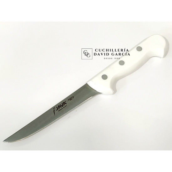 Java Cuchillo Deshuesador Blanco hoja recta 15 cm
