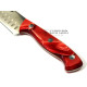 Java Cuchillo Norte  Nacar Rojo - Hoja Alveolada de 20 cm