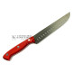 Java Cuchillo Norte  Nacar Rojo - Hoja Alveolada de 20 cm
