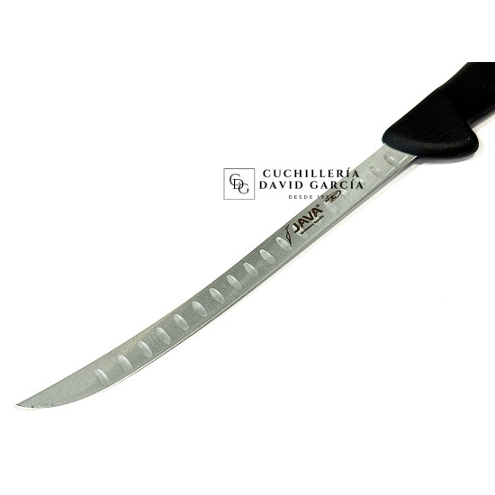 Java Cuchillo Paletero Alveolado Hoja inyectada negro 21 cm