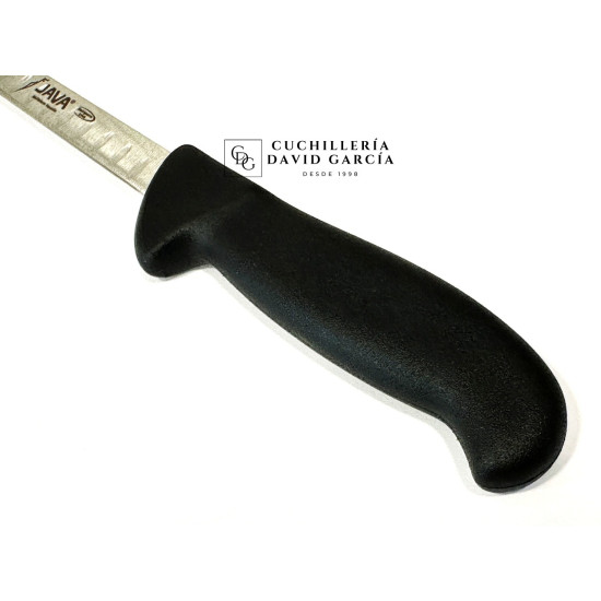 Java Cuchillo Paletero Alveolado Hoja inyectada negro 21 cm