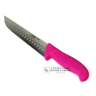 Java Cuchillo Norte Alveolado hoja recta inyectada rosa 20 cm