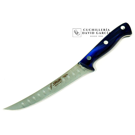 Java Cuchillo Deshuesador Curvo Nacar Zafiro - Hoja  rígida de 15 cm