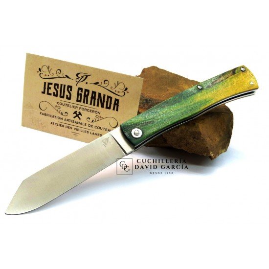 Jesús Granda Campesina Madera Alamo Estabilizado Verde Acero 14C28N Jesús Granda Campesina Madera Alamo Estabilizado Verde Acero 14C28N