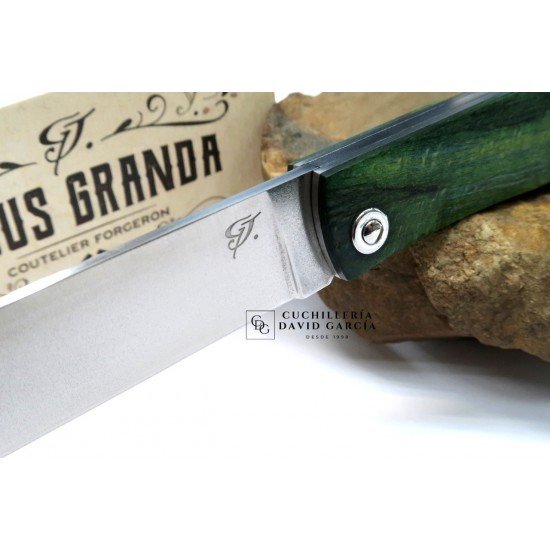 Jesús Granda Campesina Madera Alamo Estabilizado Verde Acero 14C28N Jesús Granda Campesina Madera Alamo Estabilizado Verde Acero 14C28N