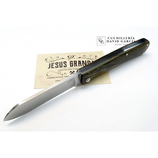 Jesús Granda Campesina Madera Alamo Estabilizado Verde Acero 14C28N Jesús Granda Campesina Madera Alamo Estabilizado Verde Acero 14C28N