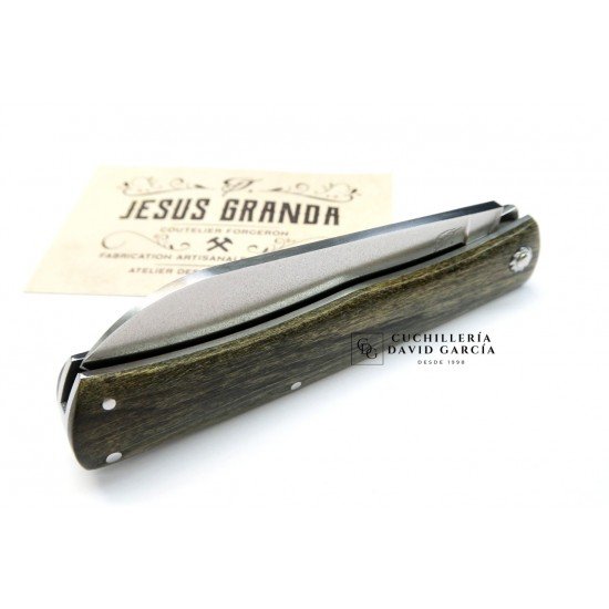 Jesús Granda Campesina Madera Alamo Estabilizado Verde Acero 14C28N Jesús Granda Campesina Madera Alamo Estabilizado Verde Acero 14C28N