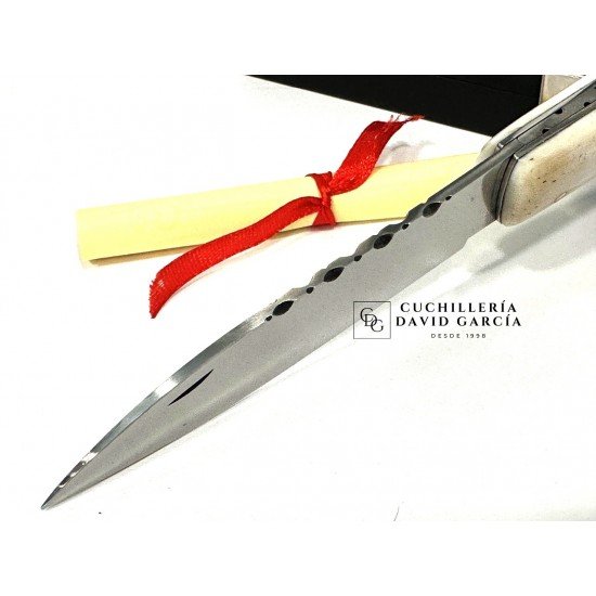 Juan Luis Vergara Navaja  Girodia  Hueso y Asta de Búfalo