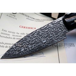 Juan Luis Vergara Punta Búfalo Nº1 Acero Damasco Juan Luis Vergara Punta Búfalo Nº1 Acero Damasco