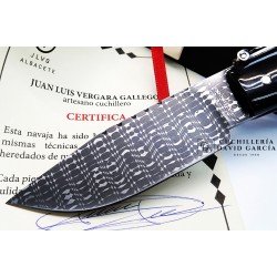 Juan Luis Vergara Punta Búfalo Nº1 Pastora Acero Damasco Juan Luis Vergara Punta Búfalo Nº1 Pastora Acero Damasco