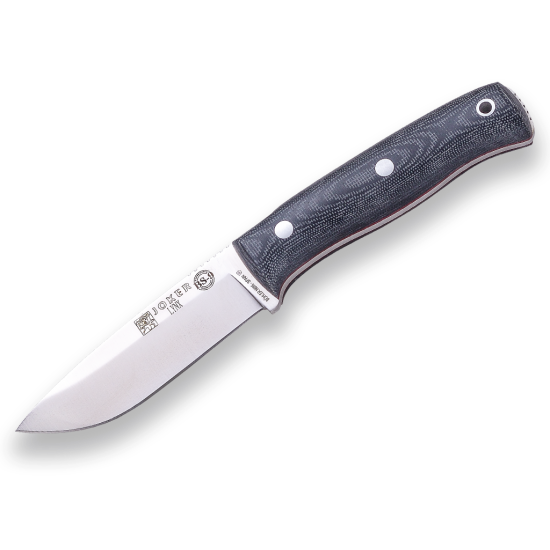 Joker BS9 Lynx Micarta Negra CM111-P con Pedernal  Funda Cuero