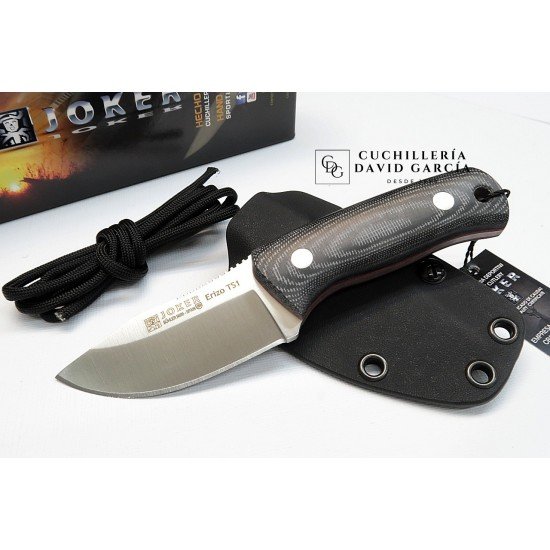 Joker Erizo TS1 CM81-K  Micarta Funda Kydex