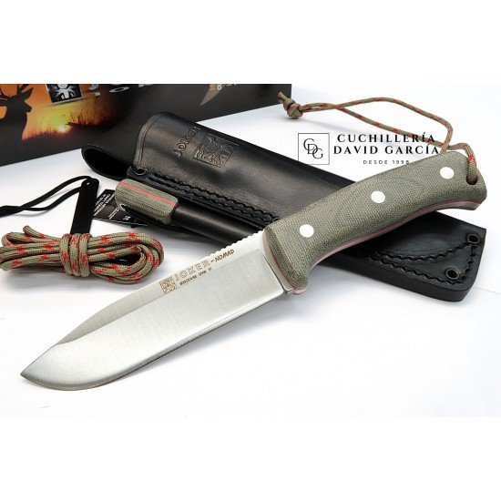 Joker Nomad CV125-P Micarta Canvas Verde + Pedernal Joker Nomad CV125-P Micarta Canvas Verde + Pedernal
