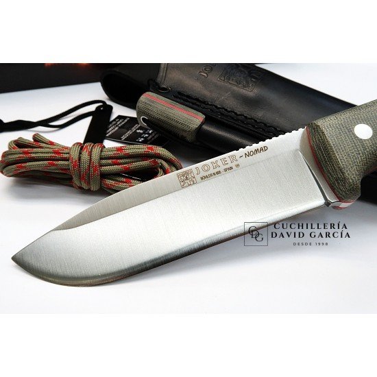 Joker Nomad CV125-P Micarta Canvas Verde + Pedernal Joker Nomad CV125-P Micarta Canvas Verde + Pedernal
