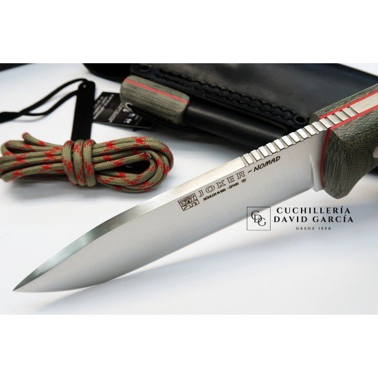Joker Nomad CV125-P Micarta Canvas Verde + Pedernal Joker Nomad CV125-P Micarta Canvas Verde + Pedernal