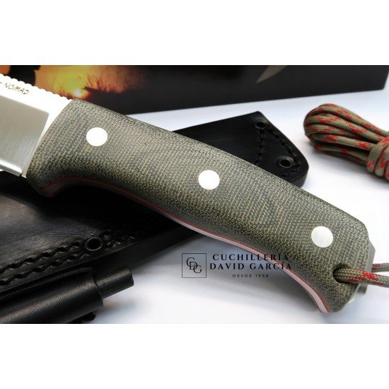 Joker Nomad CV125-P Micarta Canvas Verde + Pedernal Joker Nomad CV125-P Micarta Canvas Verde + Pedernal