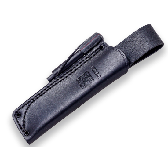 Joker BS9 Lynx Micarta Negra CM111-P con Pedernal Funda Cuero Joker BS9 Lynx Micarta Negra CM111-P con Pedernal Funda Cuero